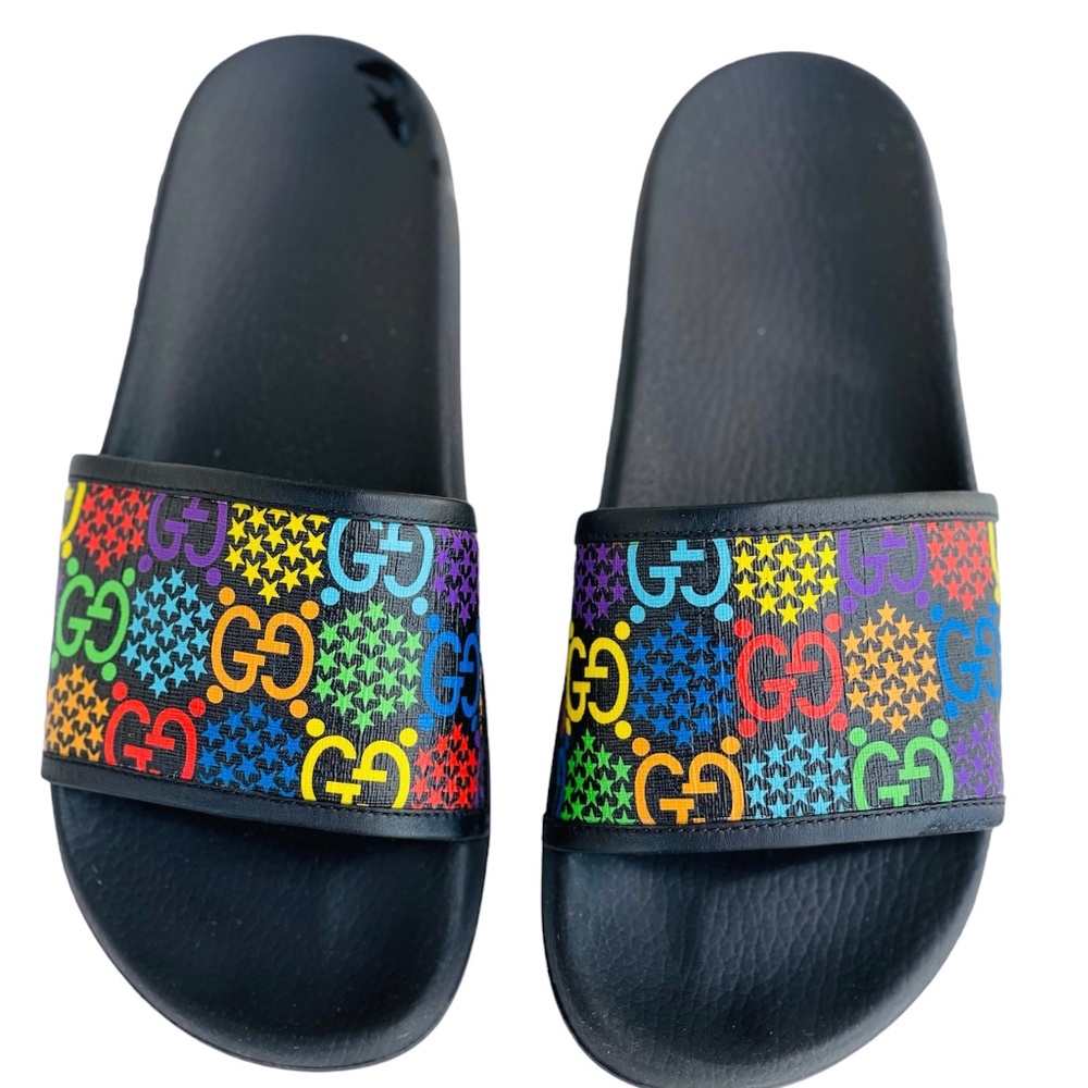 Gucci Ace Psychedelic men’s slippers US 8